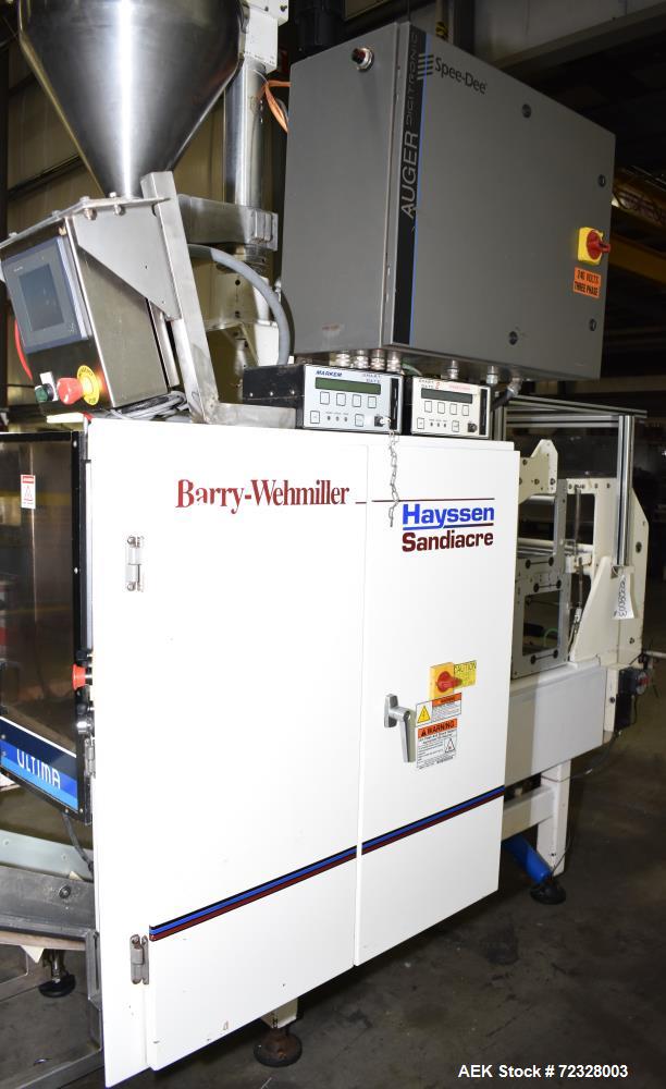 Used Hayssen Vertical Form Fill Seal Bagger with Mateer Auger Filler